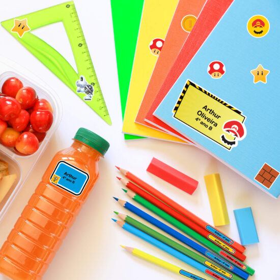 Etiqueta Escolar Menino