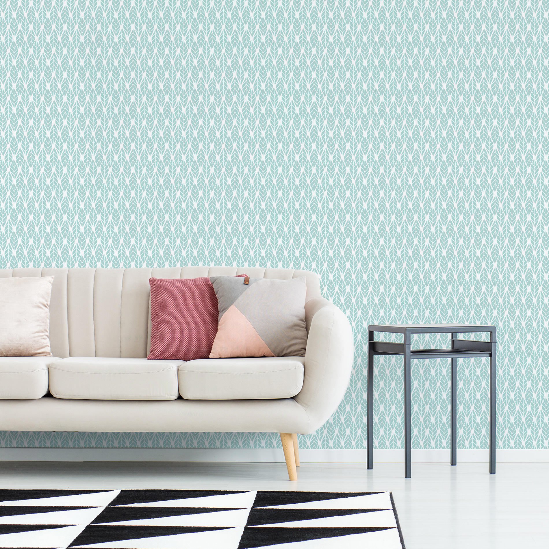 Cenario_Papel_de_Parede_Folhas_turquesa_1900