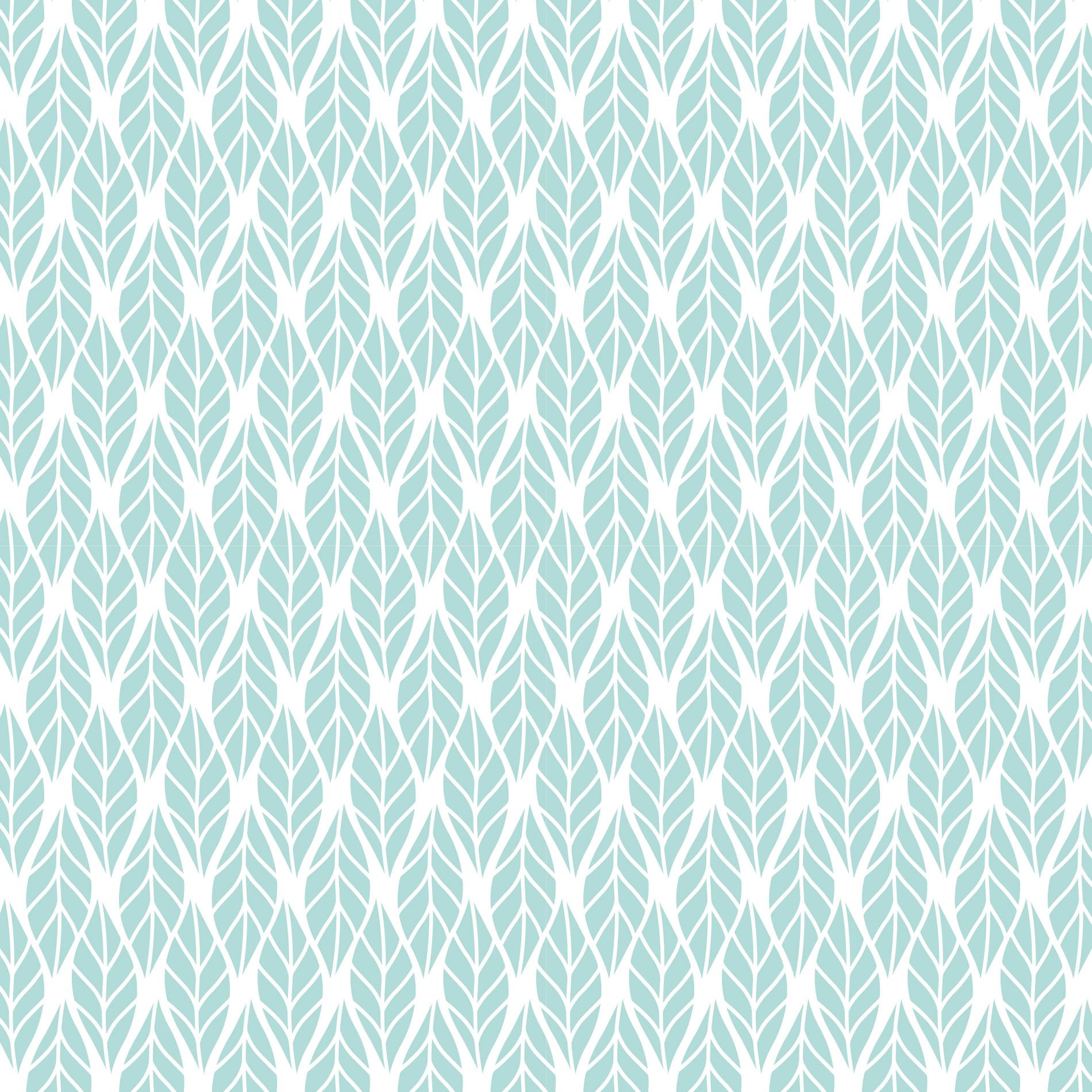 Cenario_Papel_de_Parede_Folhas_turquesa_branco