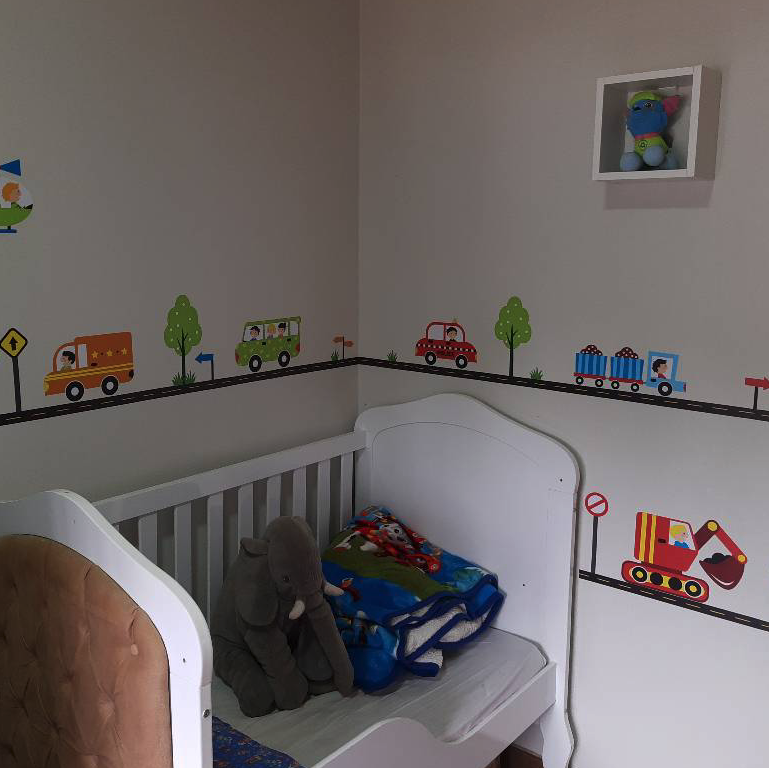 Adesivo de Parede Infantil Carros na Cidade