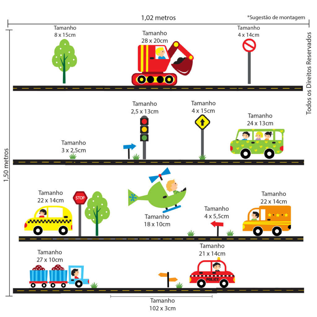 Adesivo de parede infantil
