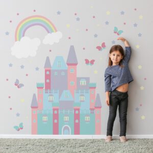 Adesivo de Parede Infantil para Quarto Castelo Encantado