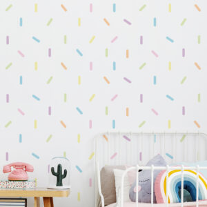 Adesivos de Parede Confetes Aquarela 132un Cobre 5m²