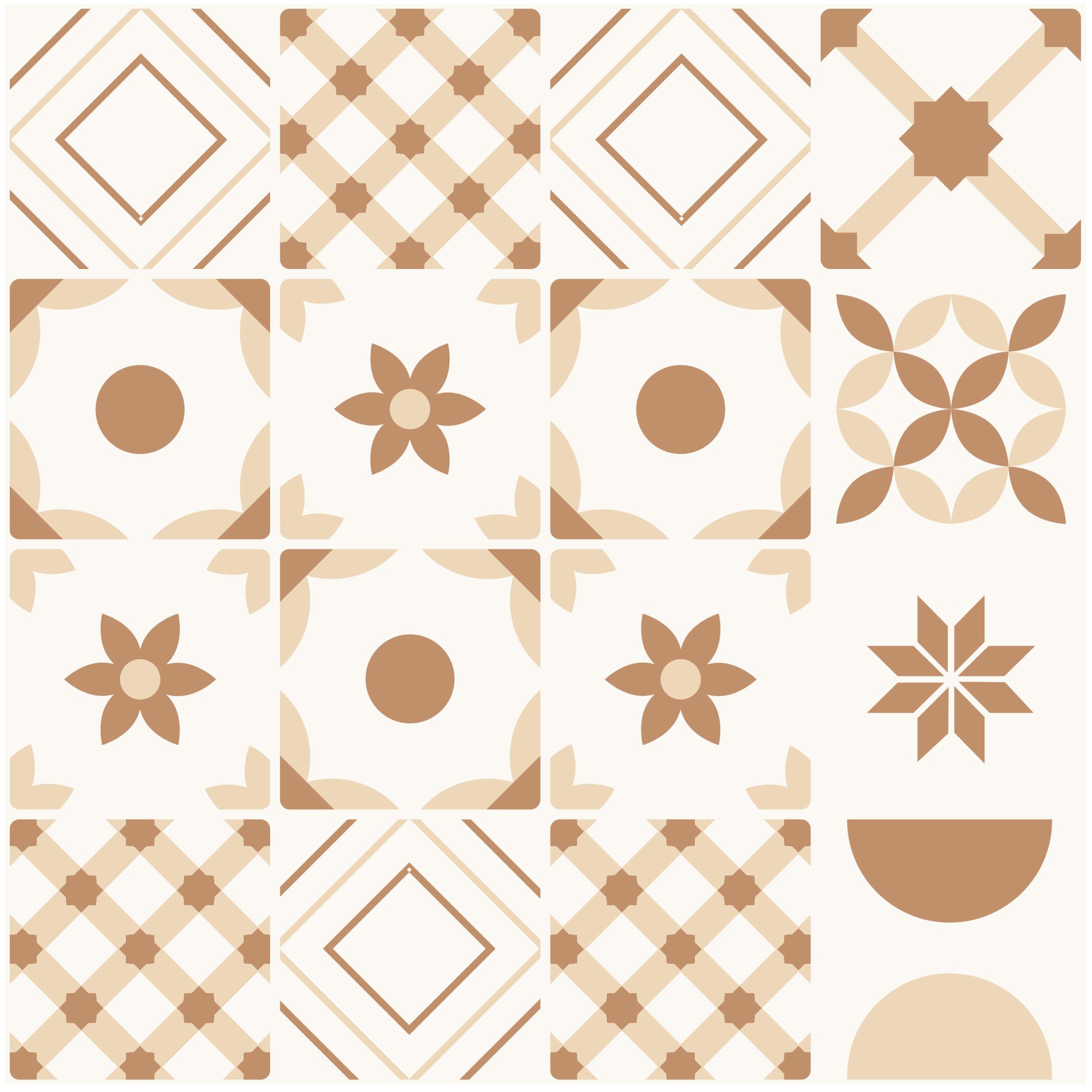 Adesivo de Azulejo Parede Cozinha Banheiro Mocha