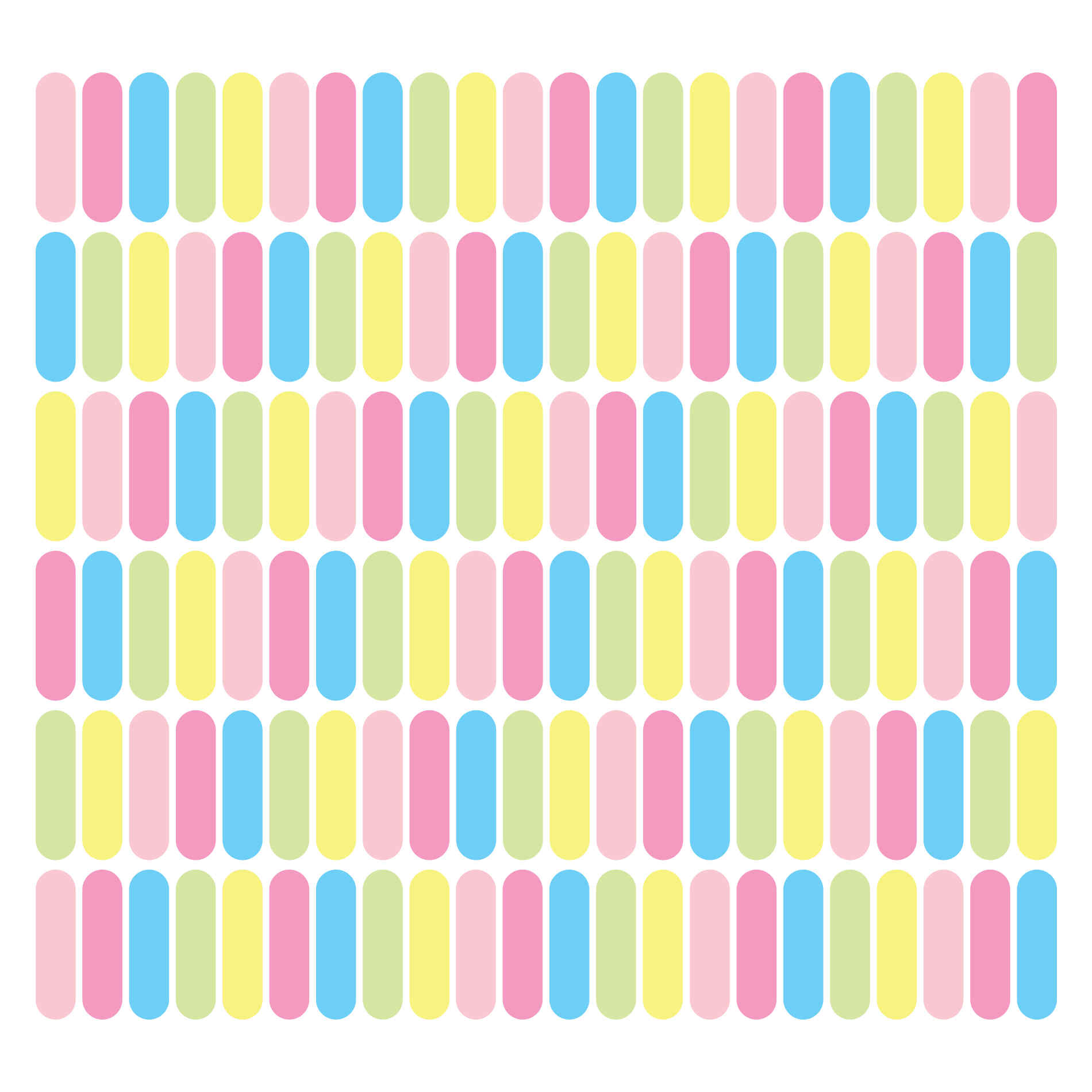 Adesivo de Paede confetes para quarto de menina candy colors