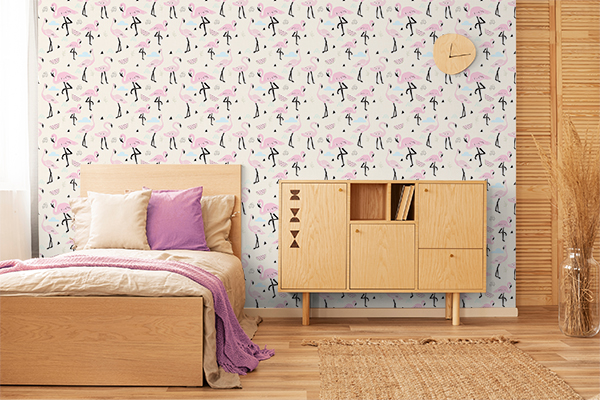 cenario_papel_de_parede_flamingo_escandinavo_600