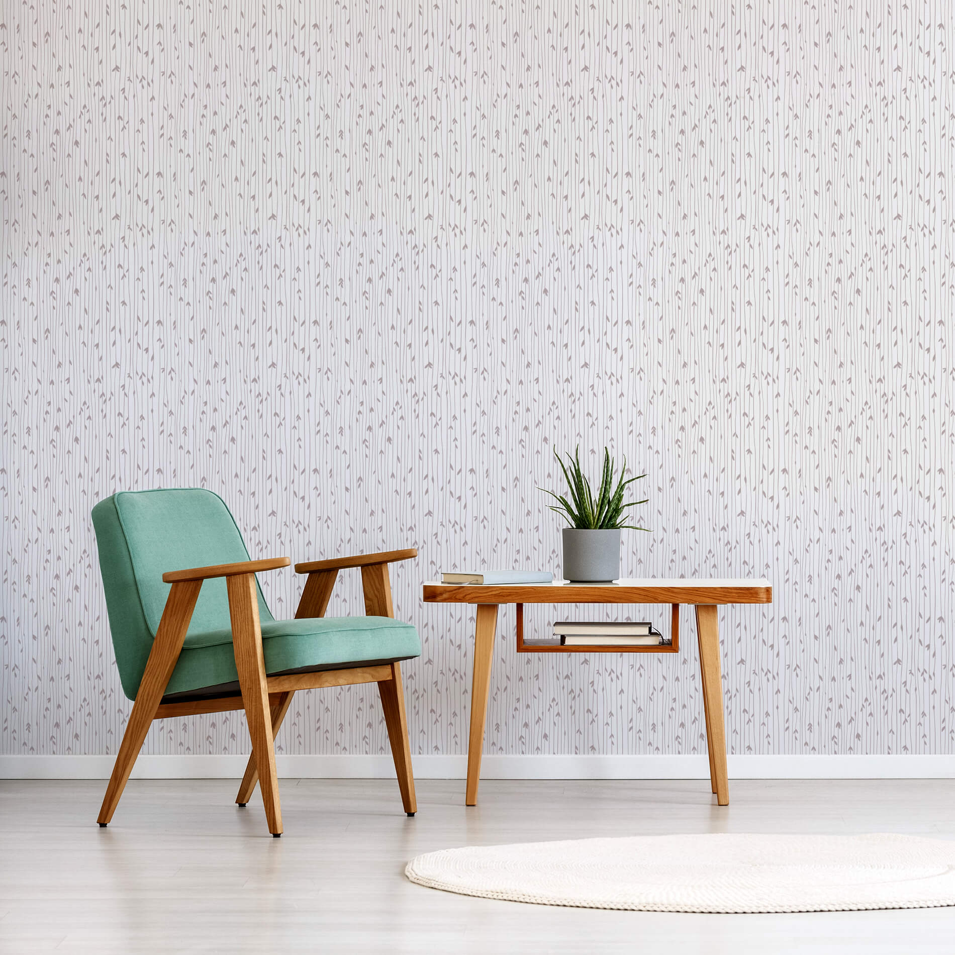 papel de parede floral delicado