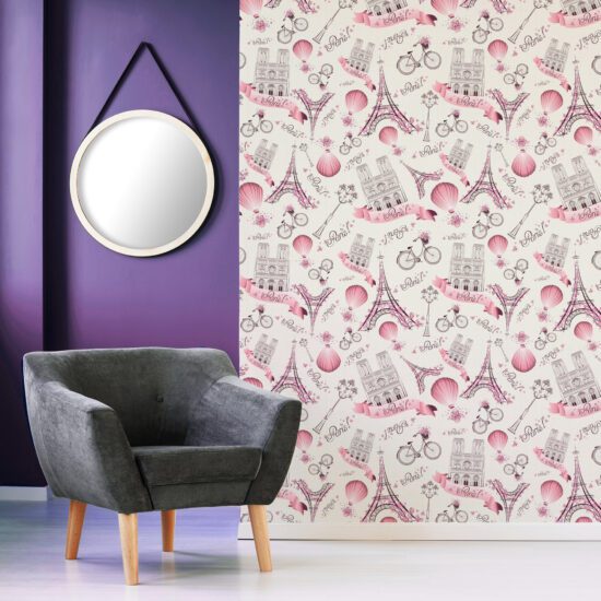 Papel de parede para quarto feminino