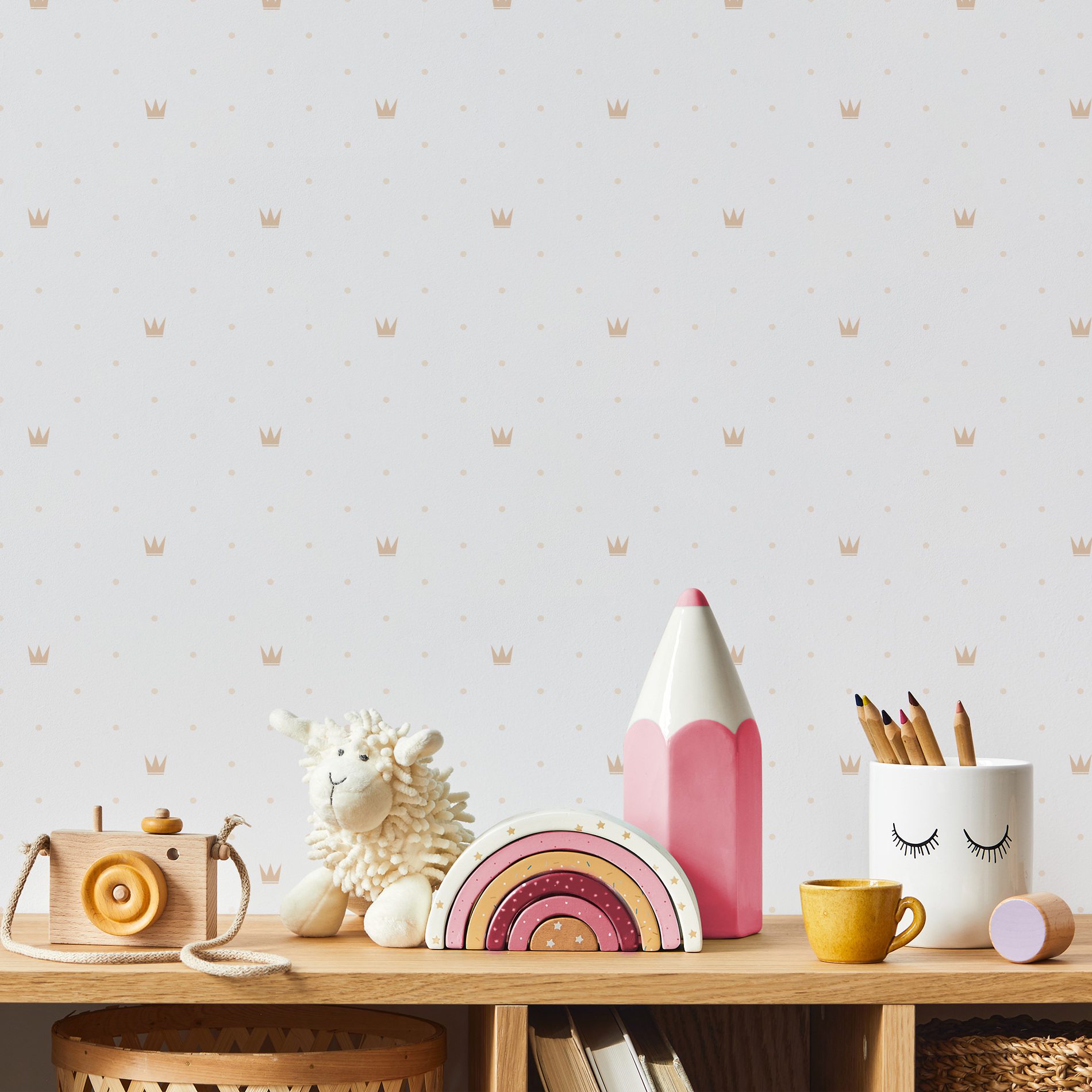 Papel de Parede Infantil Coroa
