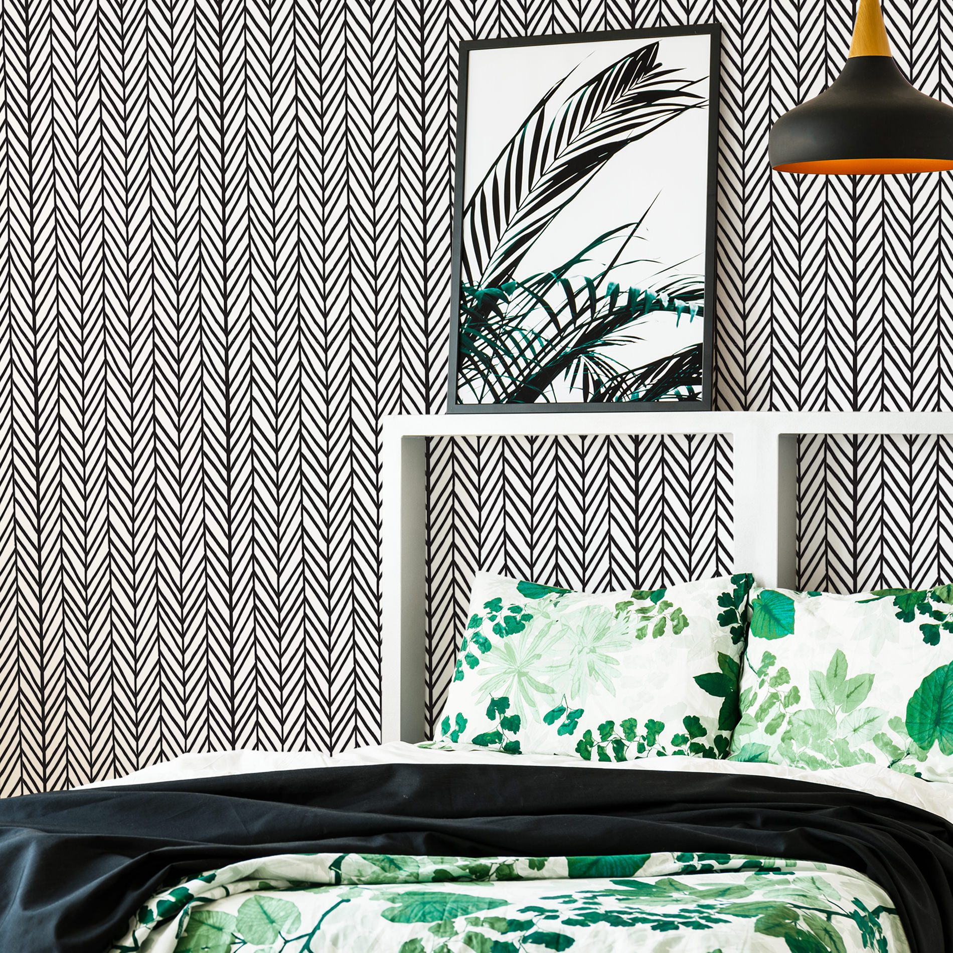 Papel de Parede Preto Quarto