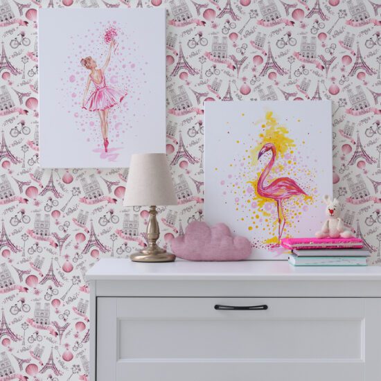 Papel de Parede Paris Torre Eiffel Adesivo 2,70×0,57m