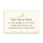 Placa Decorativa Oração Santo Anjo 20x30cm
