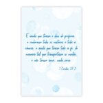 Placa Decorativa Frase Bíblica 1 Corintios 13:2 20x30cm