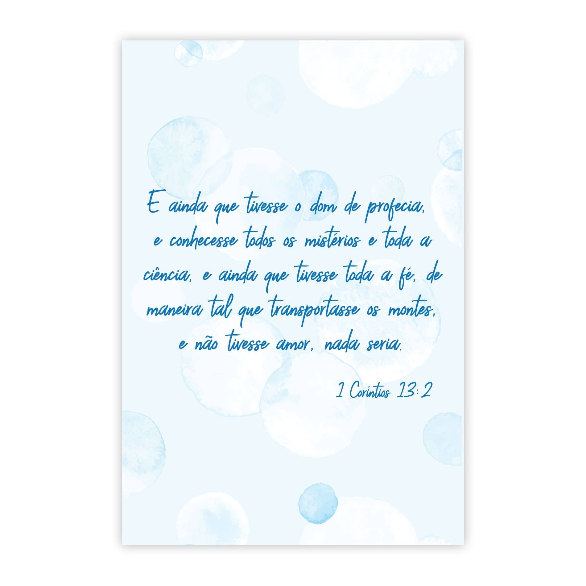 Placa Decorativa Frase Bíblica 1 Corintios 13:2 20x30cm,Placa Decorativa Frase Bíblica 1 Corintios 13:2 20x30cm