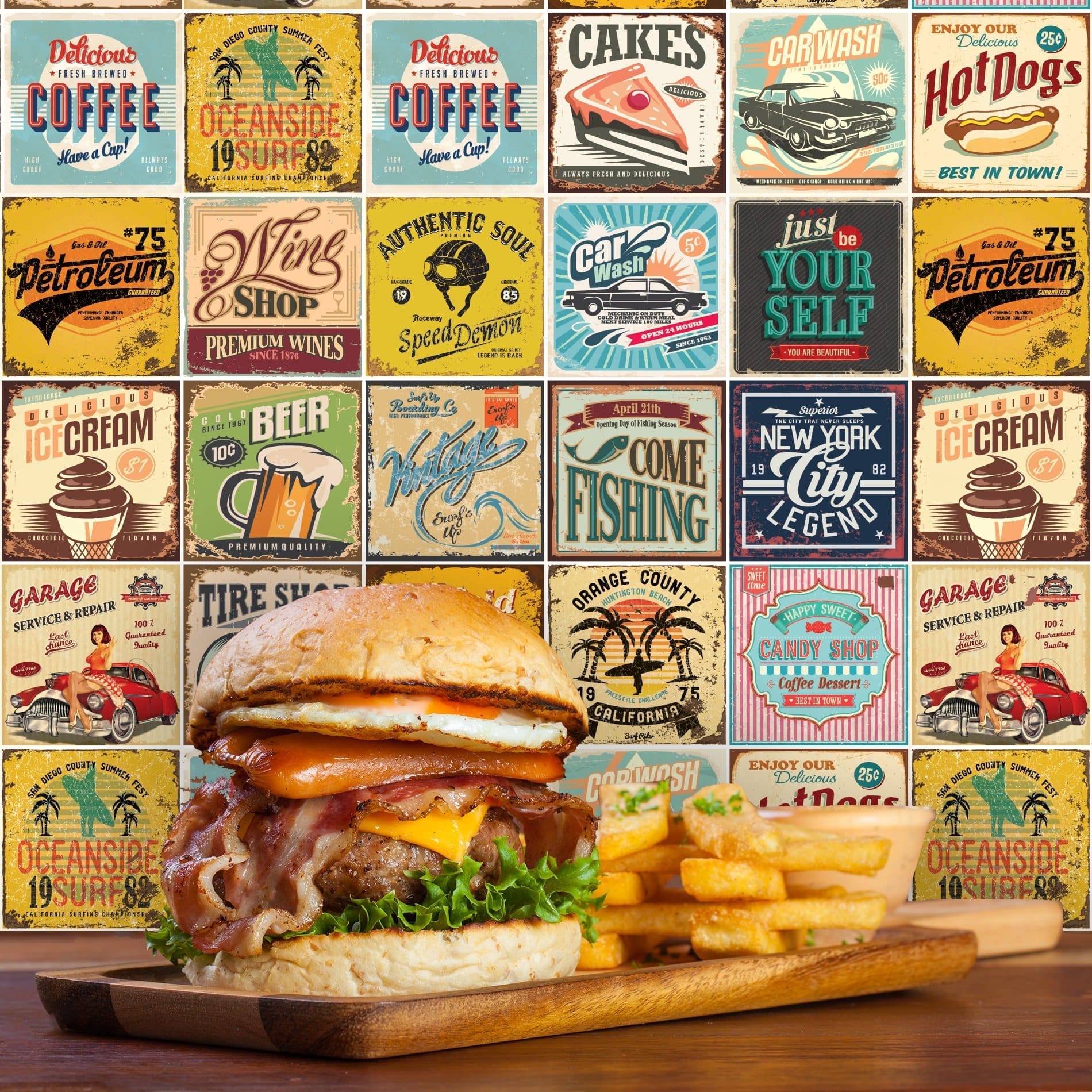 Adesivo de Azulejo Vintage Collection 15x15 - 36un