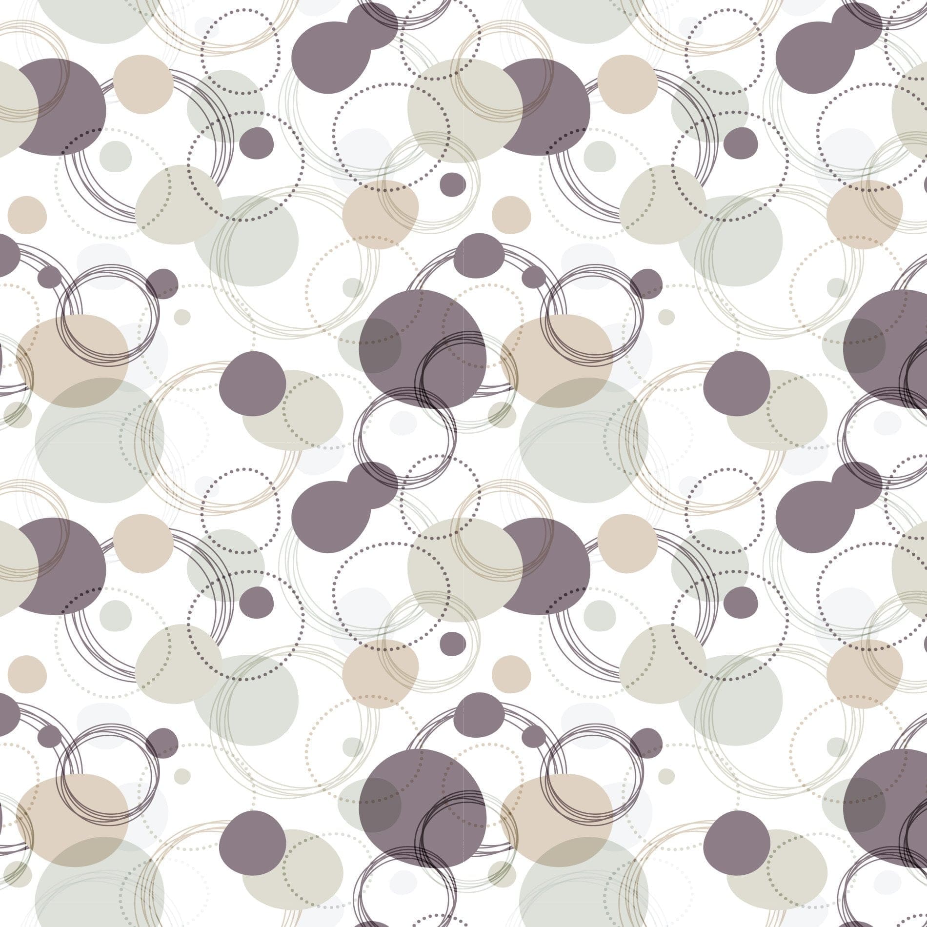 Papel de Parede Circulos Fendi 2,70x0,57m