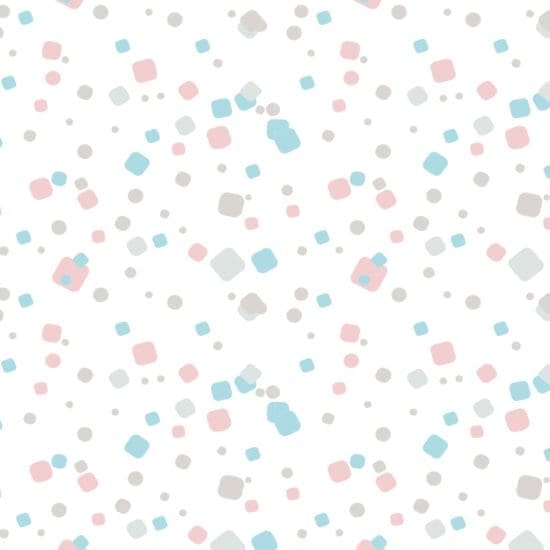Papel de Parede Quadrados Azul Cinza e Rosa 2,70×0,57m