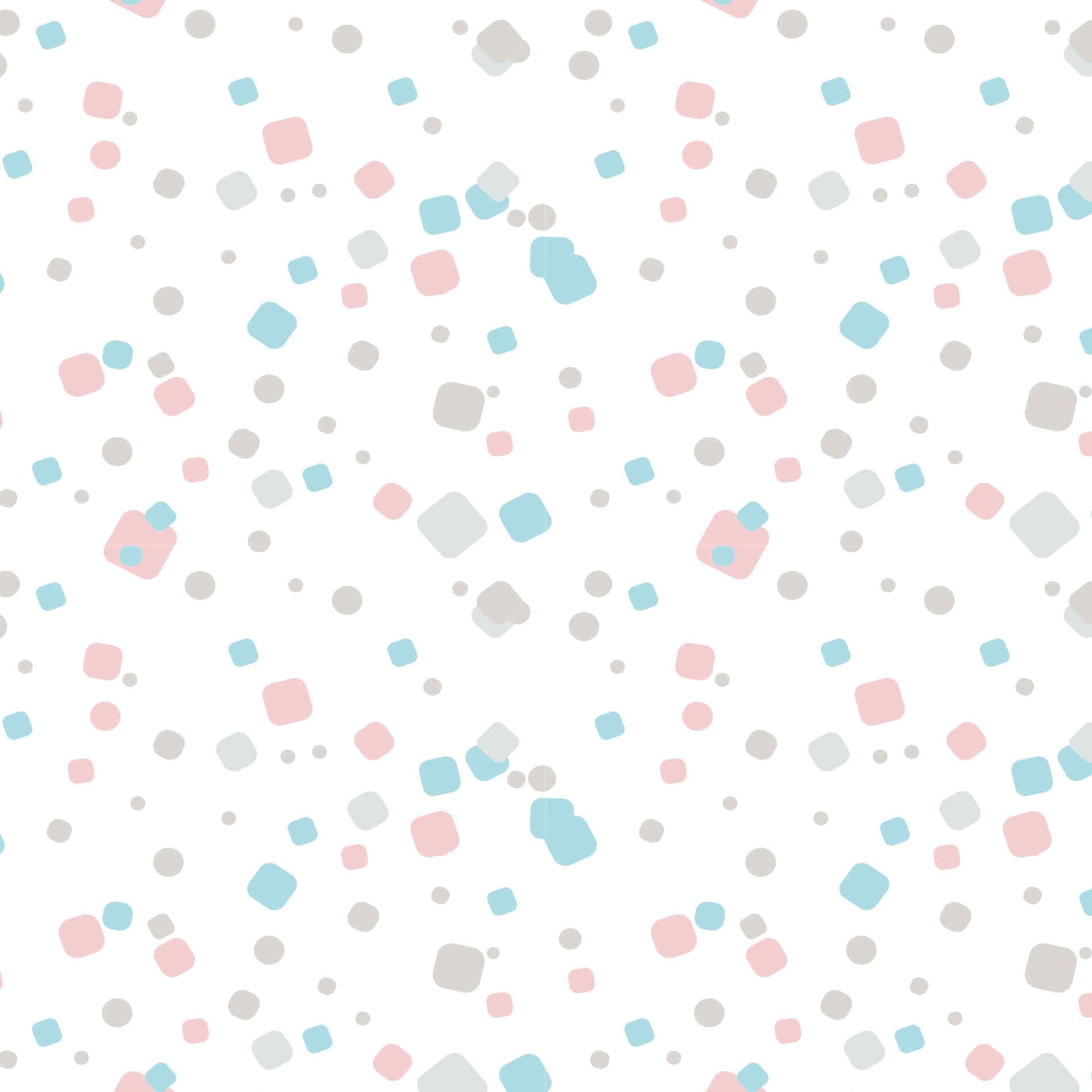 Papel de Parede Quadrados Azul Cinza e Rosa