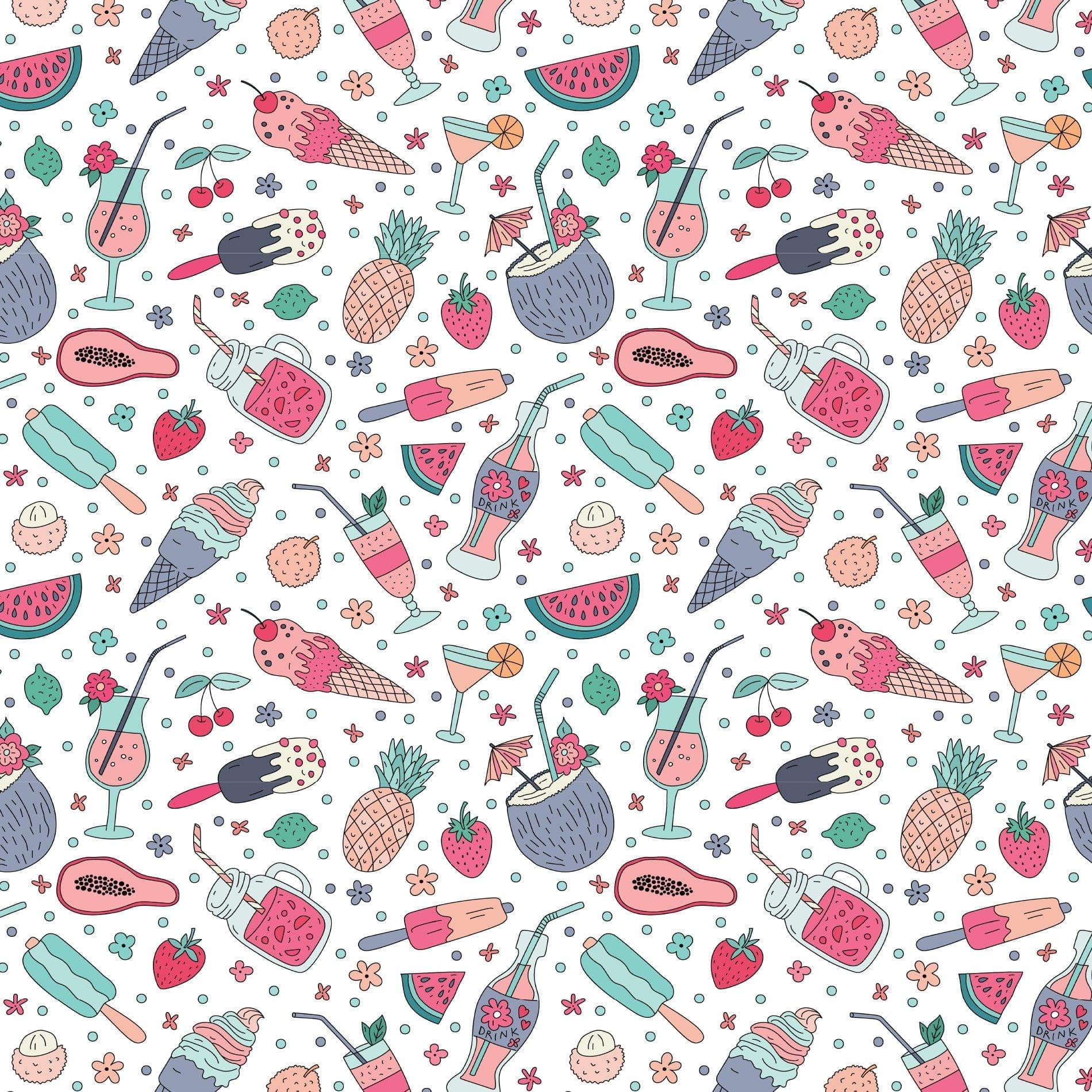 Papel de Parede Adesivo Comida