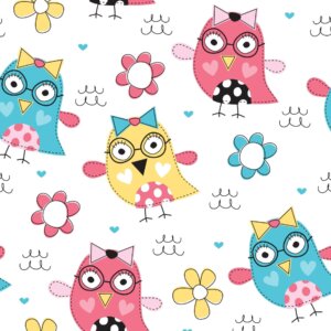 Papel de Parede Corujinhas Infantil - Adesivo