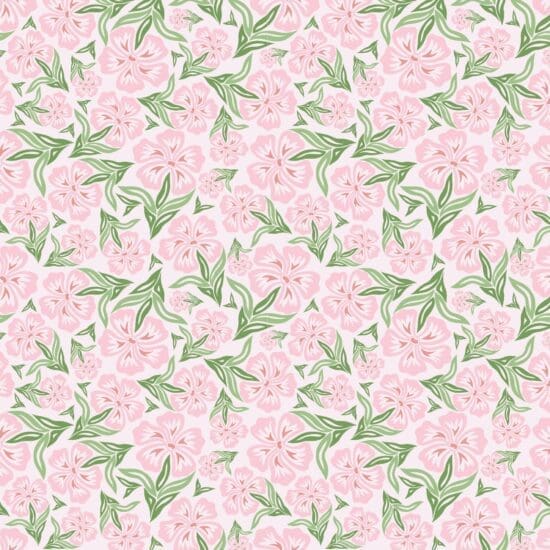 Papel de Parede Adesivo Floral Rosa Tropical 2,70×0,57m Papel de Parede Adesivo Floral Rosa Tropical 2,70×0,57m
