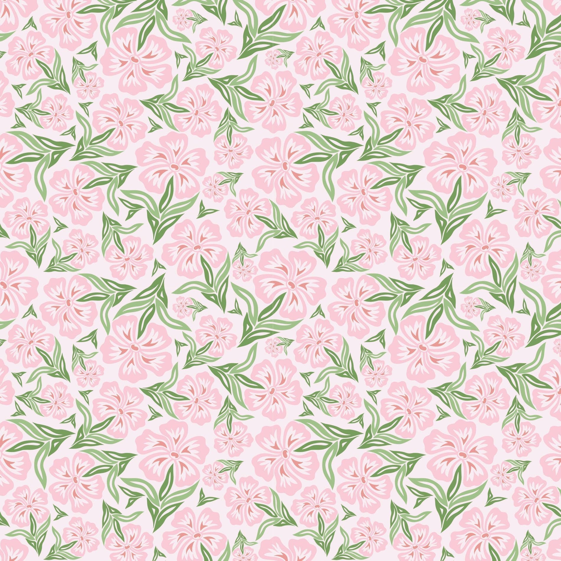 Papel de Parede Adesivo Floral Rosa Tropical 2,70x0,57m
