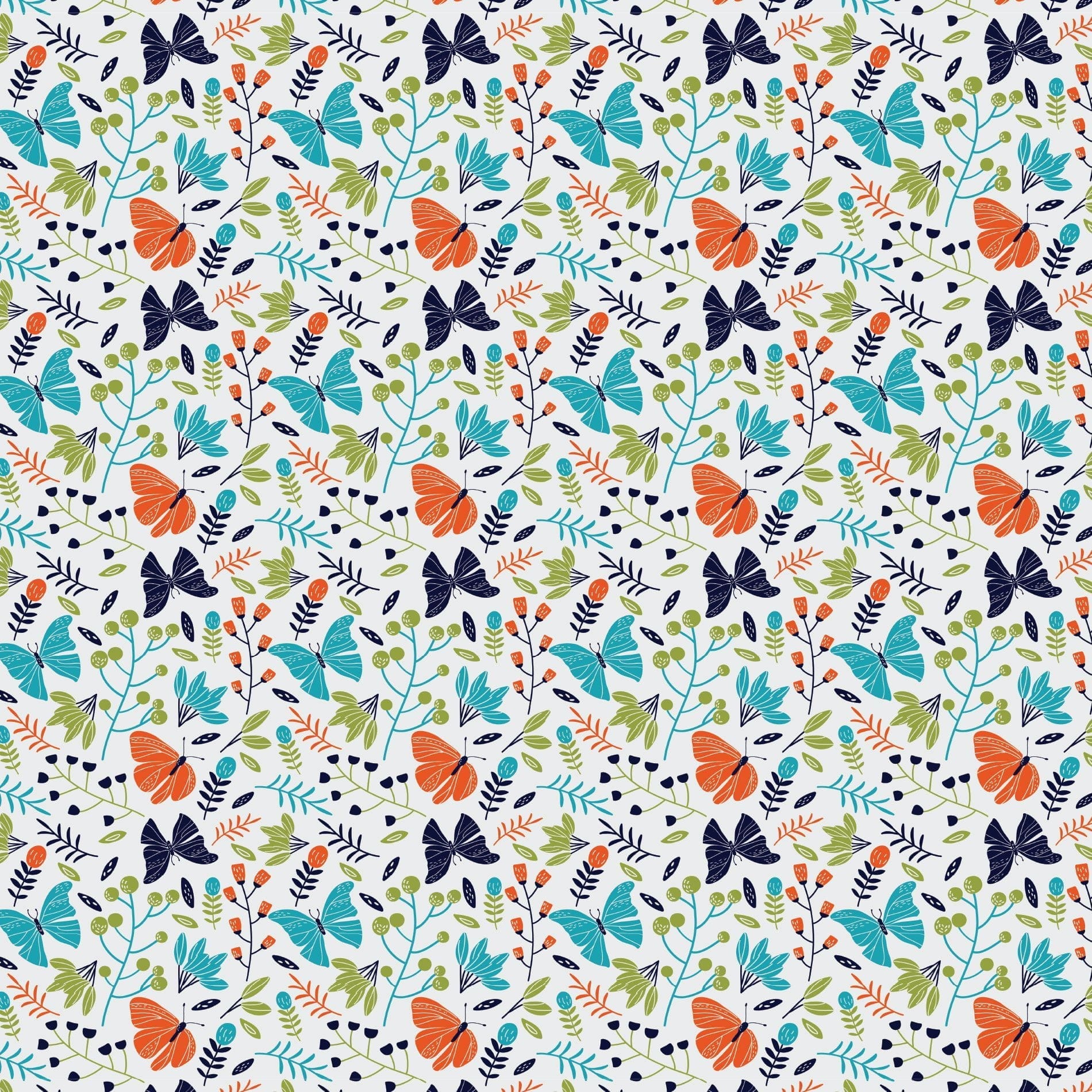 Papel de Parede Borboletas na Floresta