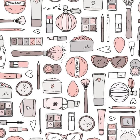 Papel de Parede Adesivo Maquiagem 2,70×0,57m