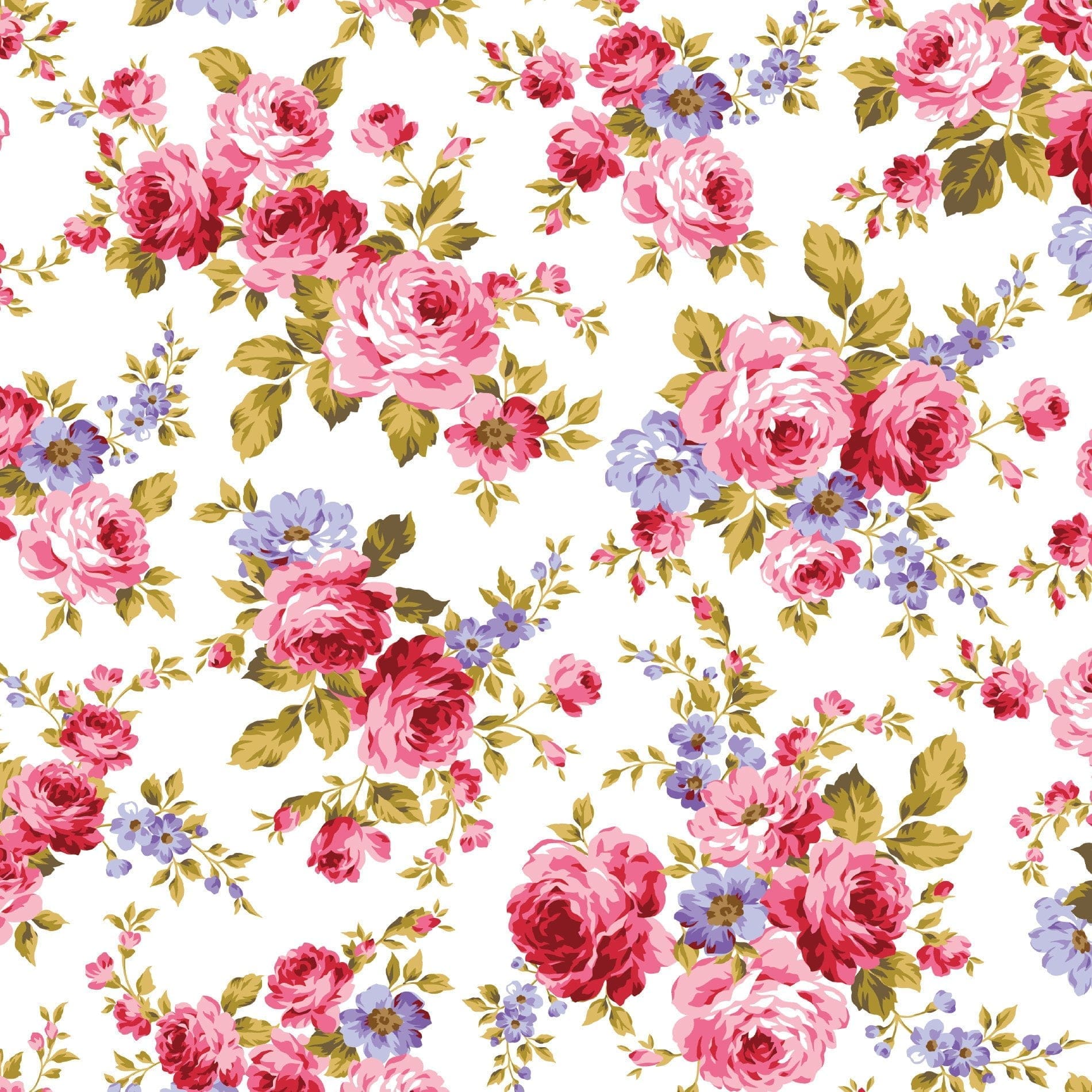 Papel de Parede Adesivo Rosas Coloridas