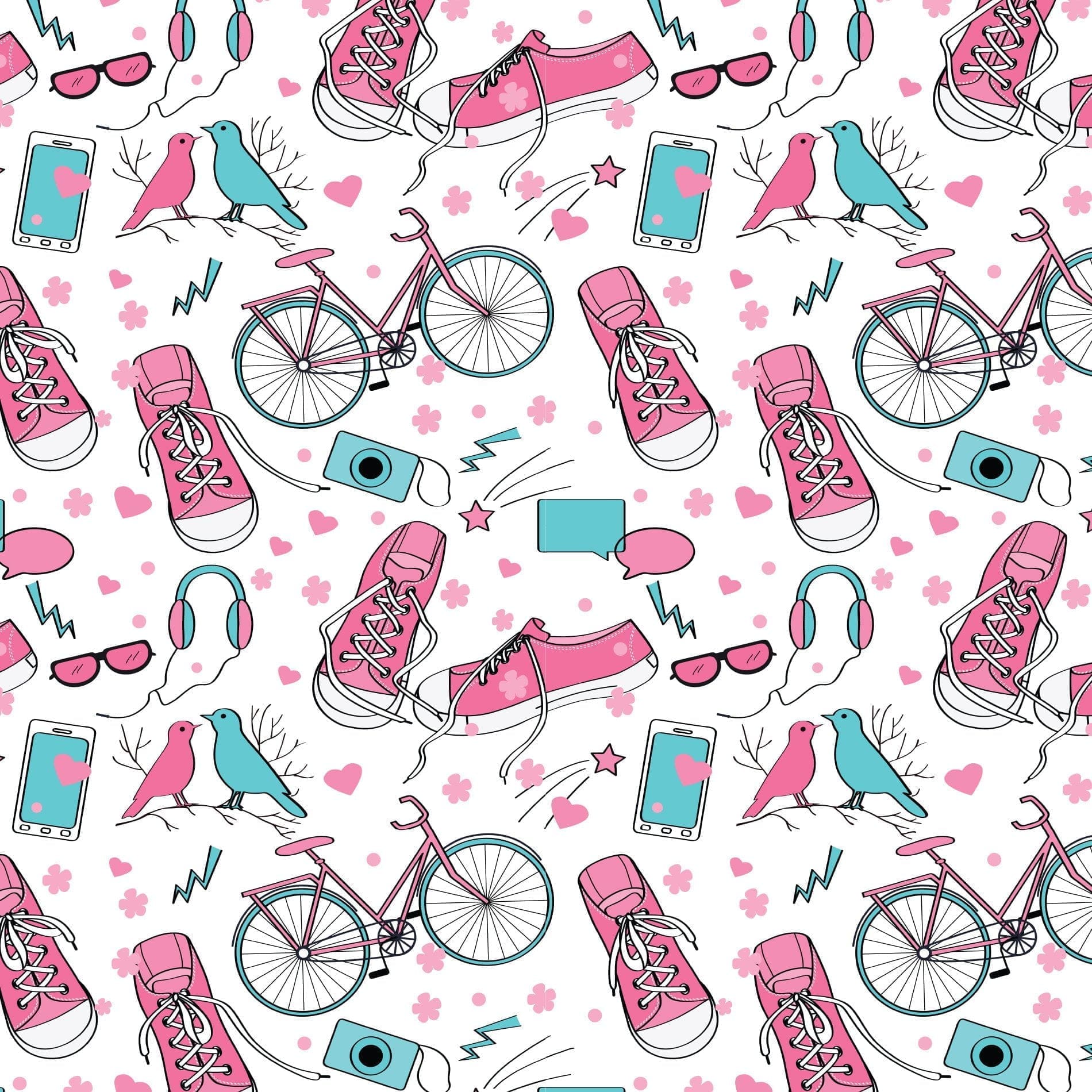 Papel de Parede Adesivo Vintage Teen