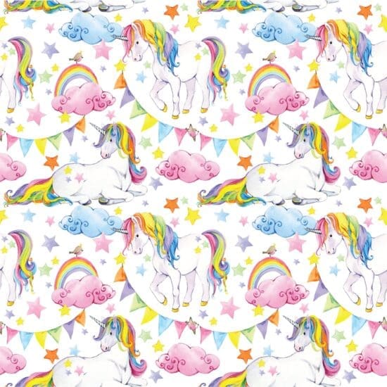 Papel de Parede Unicornio Arco Iris – Infantil 2,70×0,57m
