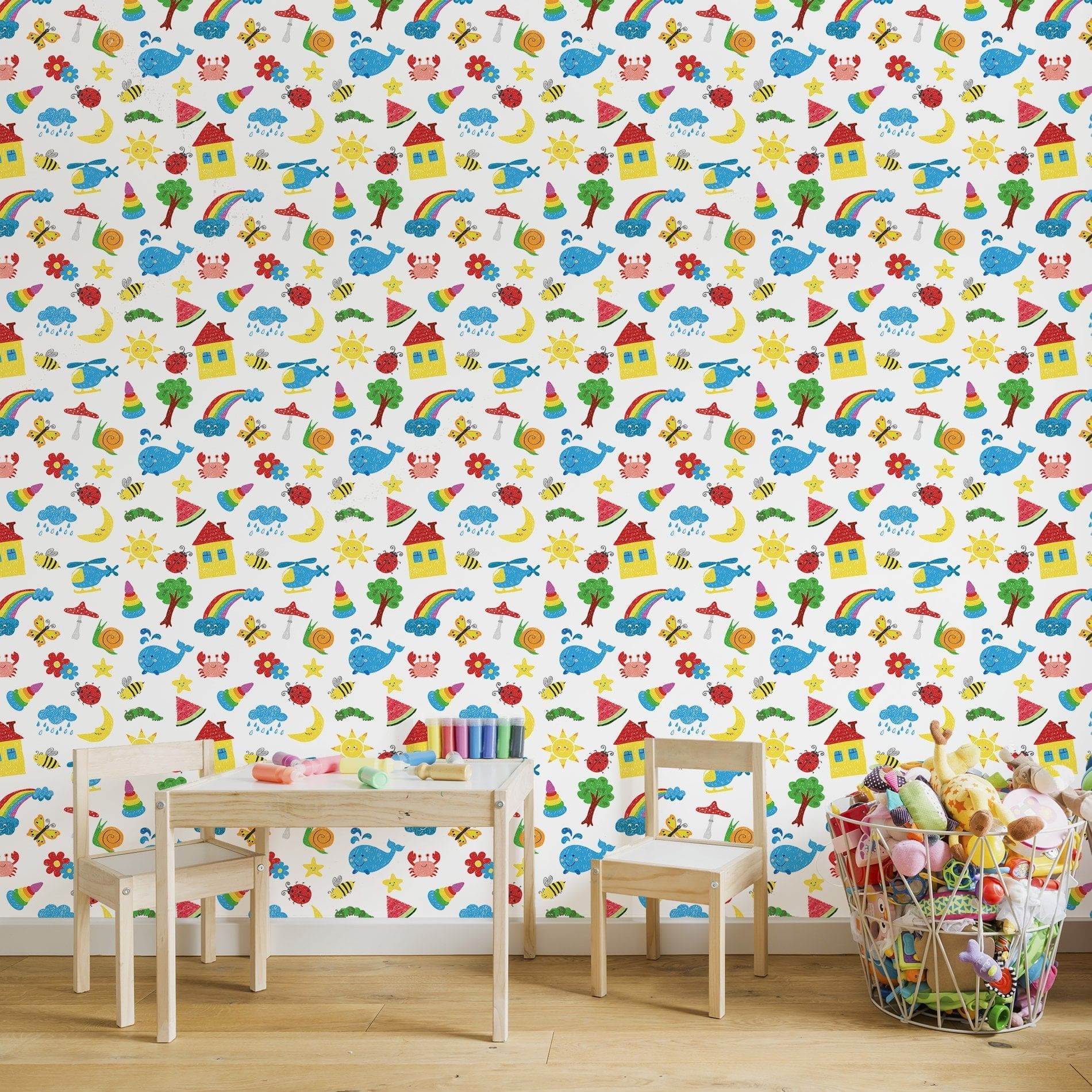 Papel de Parede Adesivo Infantil Infancia