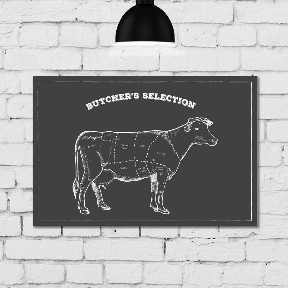 Placa Decorativa MDF Corte Boi