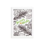 Quadro Tempero Cozinha Spices and Herbs Moldura Branca 33x43