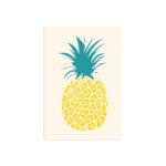 Placa Decorativa Abacaxi Coracões MDF 30x40cm