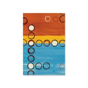 Placa Decorativa MDF Abstrato Geométrico Bolas 20x30cm