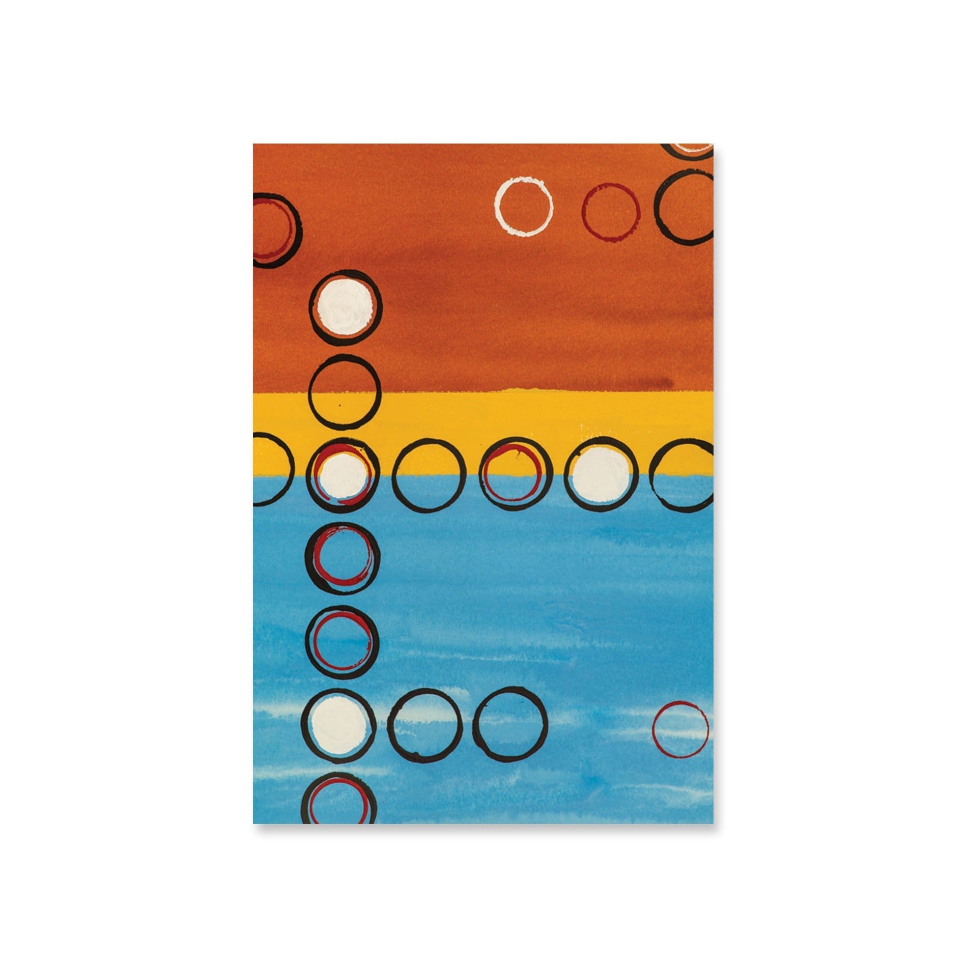 Placa Decorativa MDF Abstrato Geométrico Bolas 30x40cm
