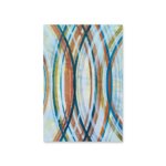 Placa Decorativa MDF Abstrato Geométrico Círculos 20x30cm