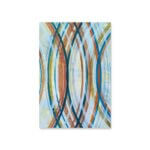 Placa Decorativa MDF Abstrato Geométrico Círculos 30x40cm