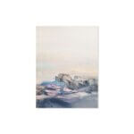 Placa Decorativa MDF Abstrata Montanhas 20x30cm