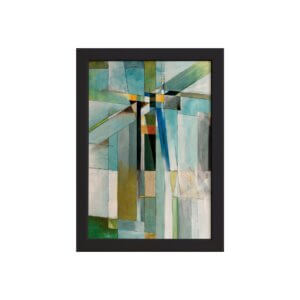 Quadro Abstrato Geométrico Pintura Moldura