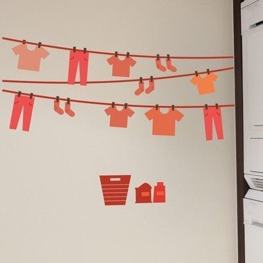 adesivo-de-parede-varal-charme-vermelho