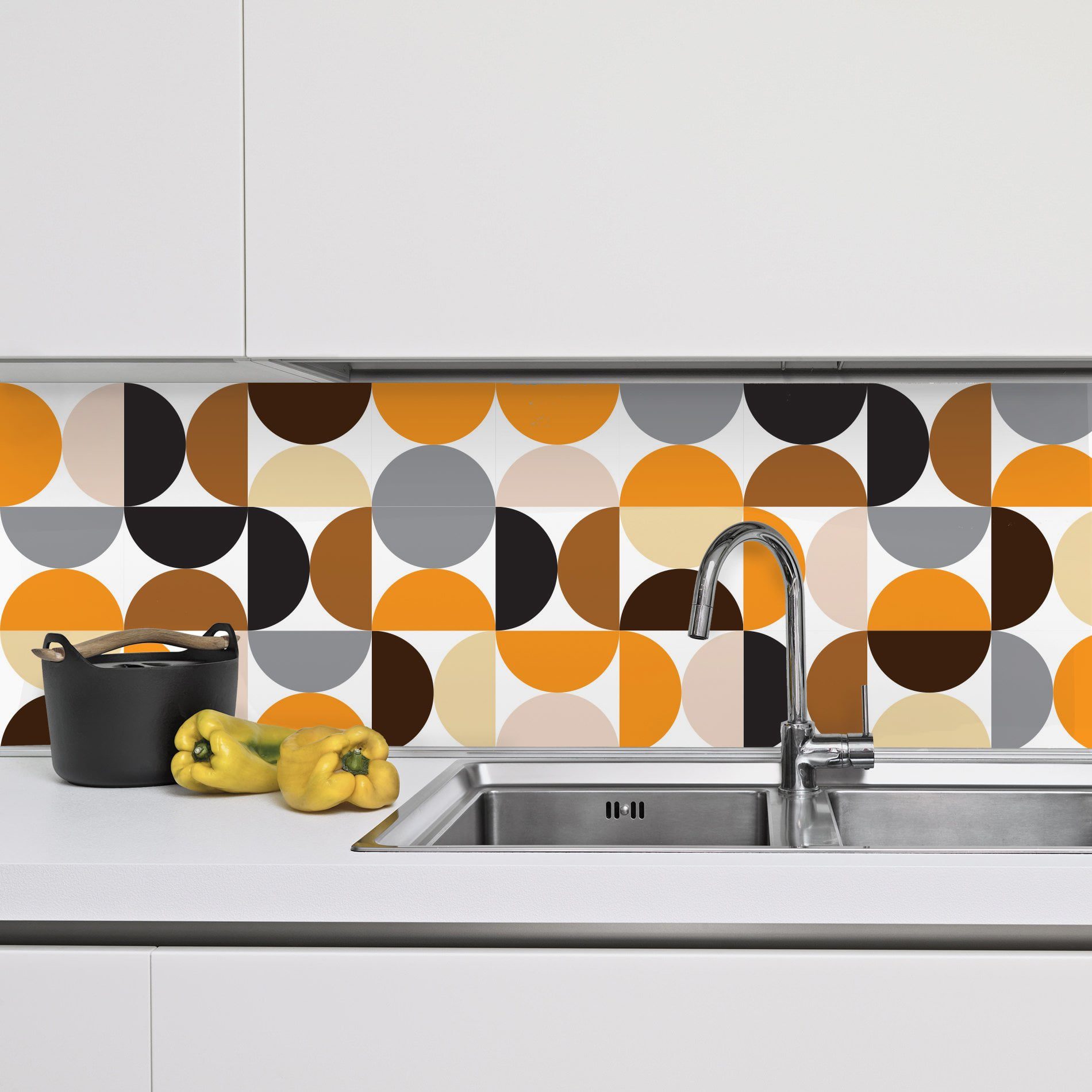Adesivo de Azulejo para Cozinha - Círculos