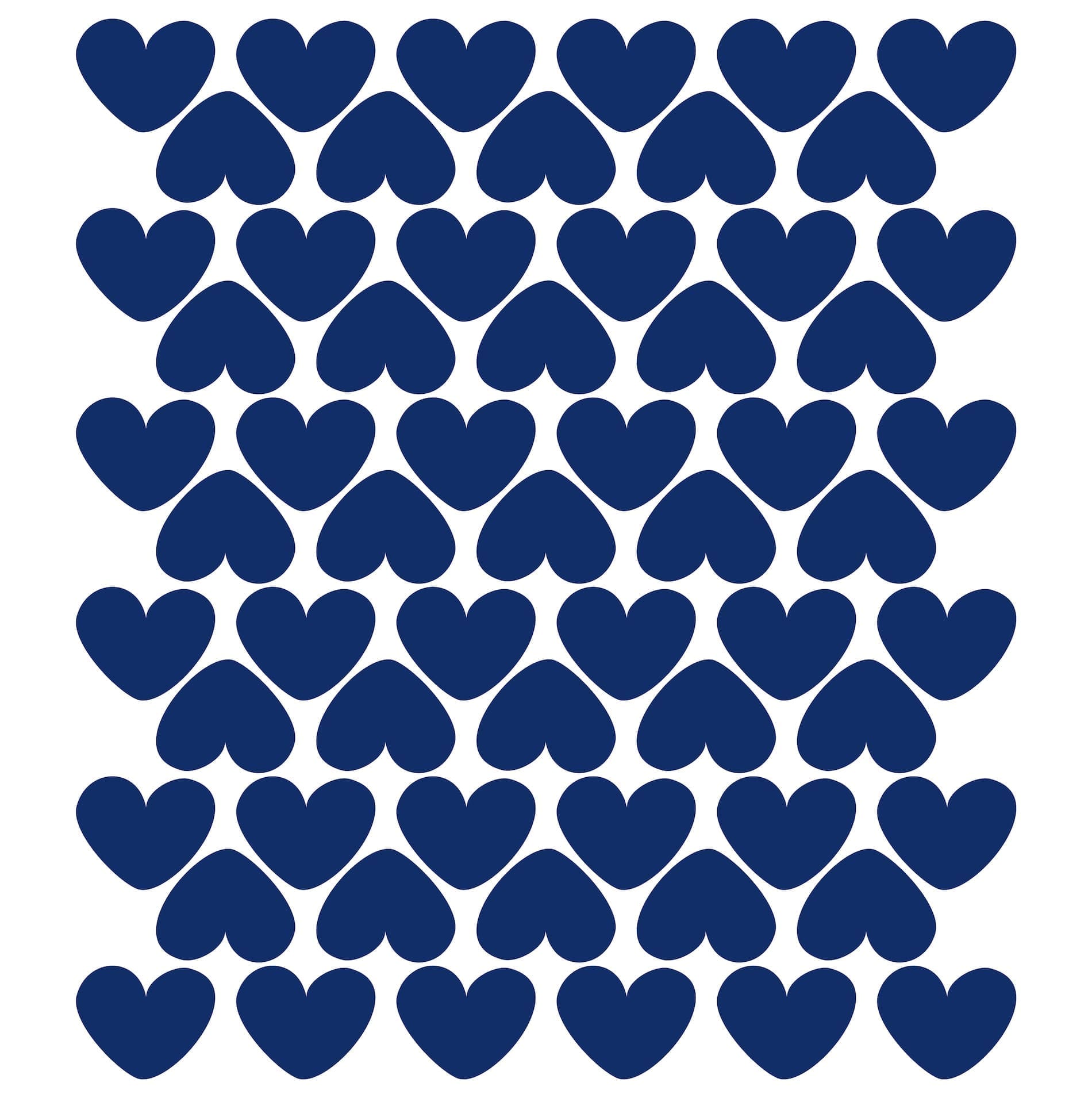 Adesivo de Parede Infantil Corações 50un 8x6,5cm