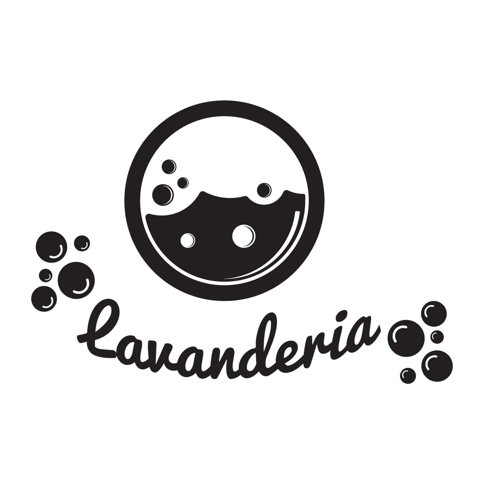 Adesivo de Parede Para Lavanderia Bolhas
