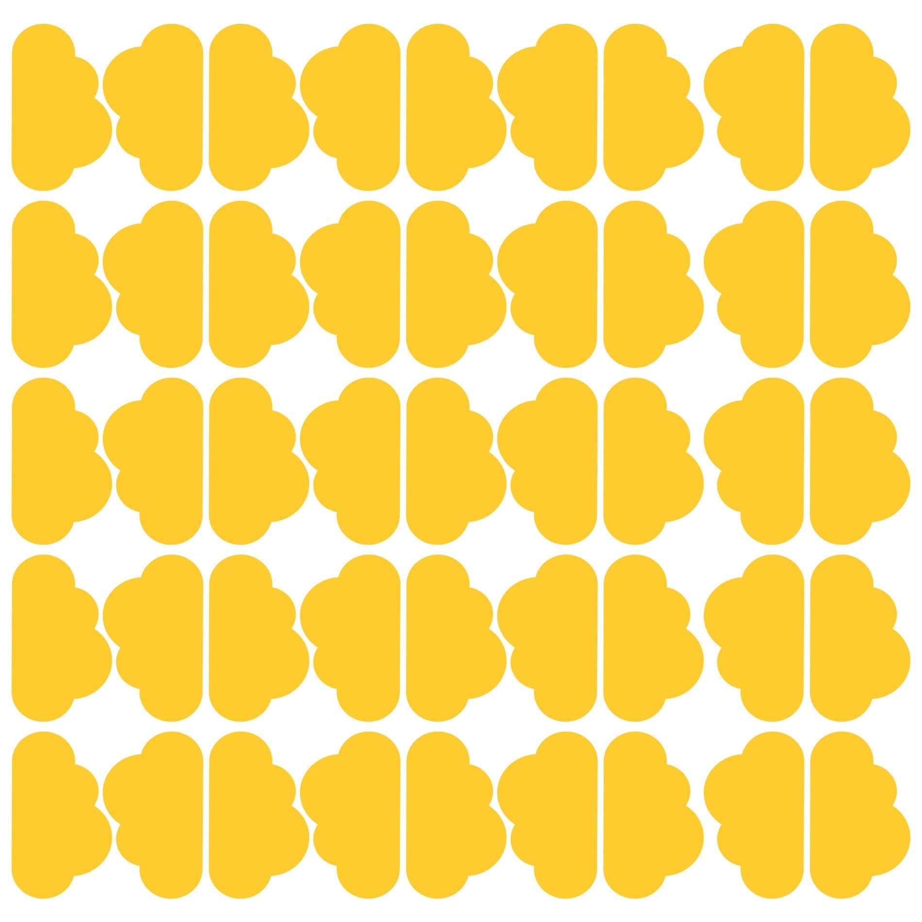 Adesivo de Parede Nuvens 45un 10x6cm