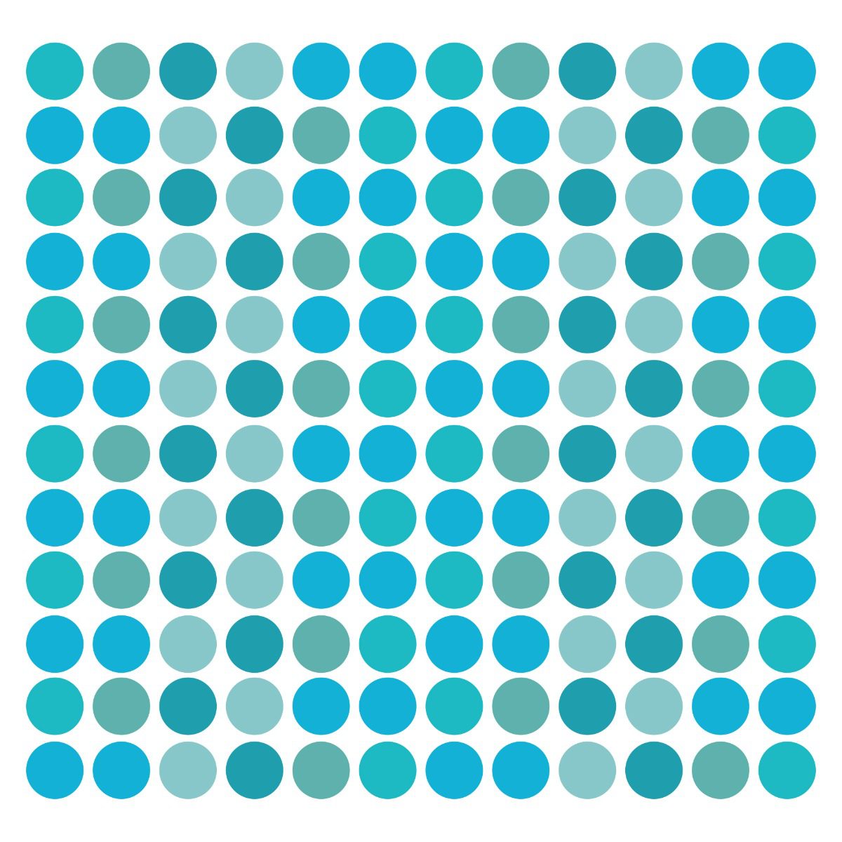 Adesivo de Parede Infantil Bolinhas Tons de Azul 144un