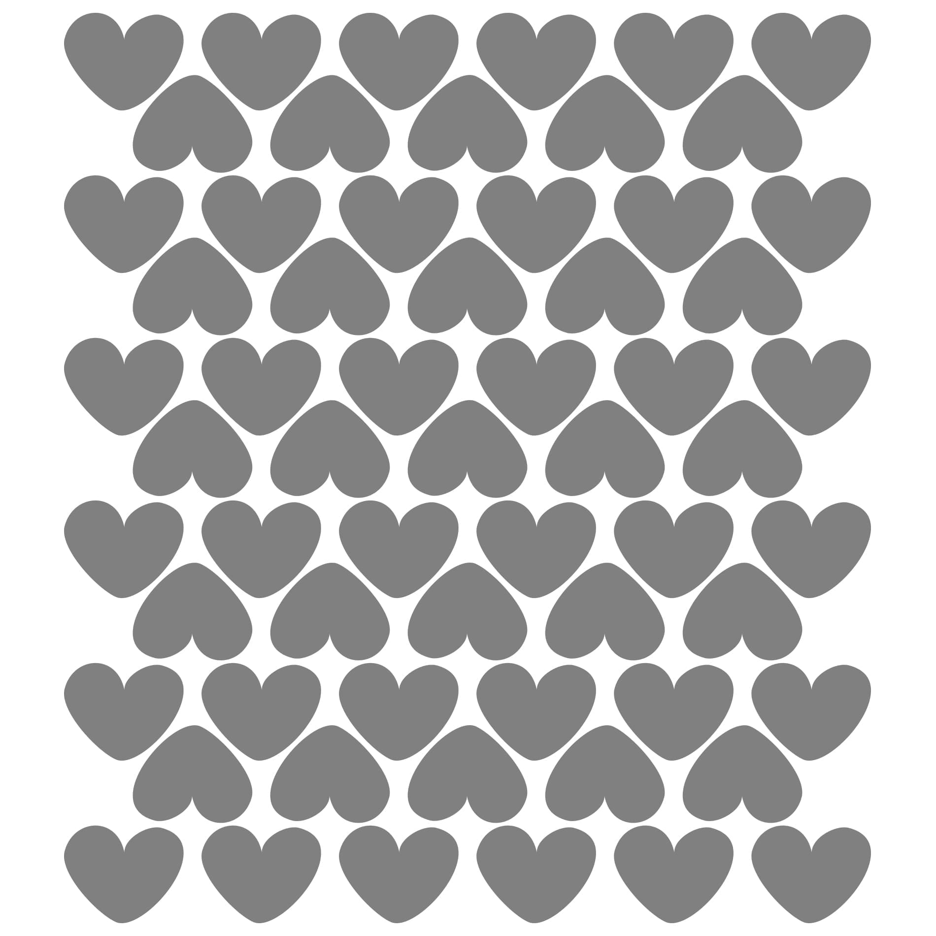 Adesivo de Parede Infantil Corações 50un 8x6,5cm