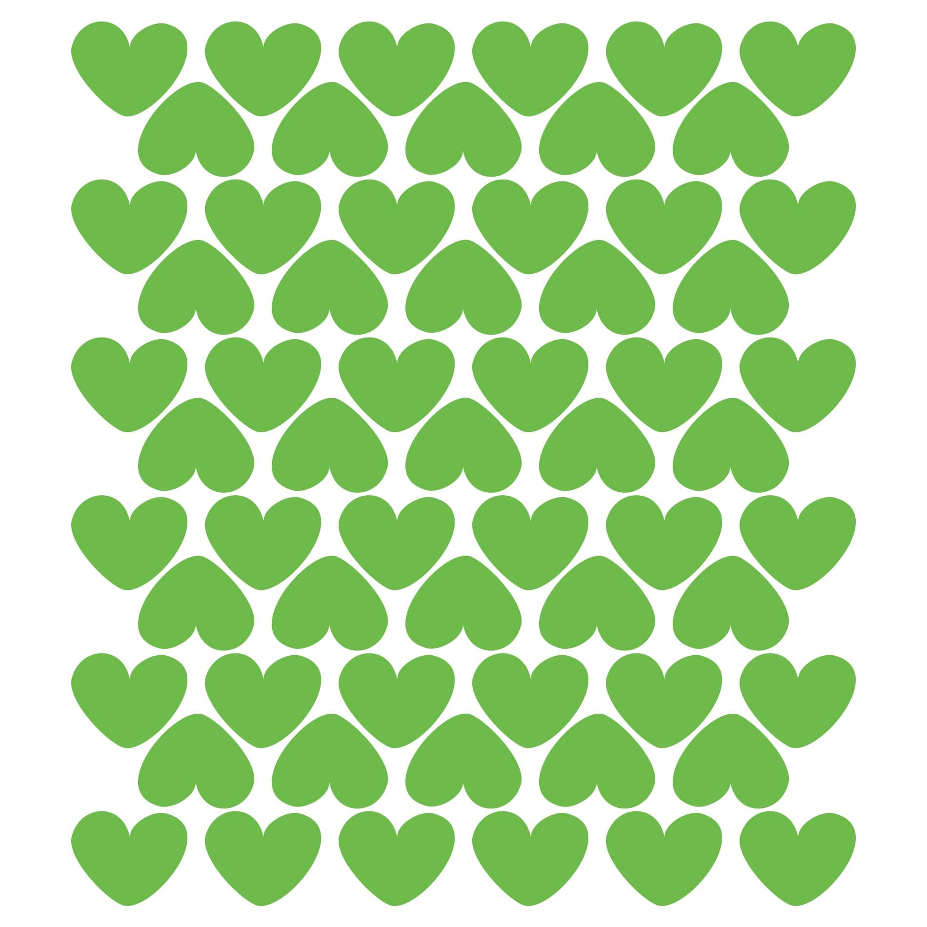 Adesivo de Parede Infantil Corações 50un 8x6,5cm