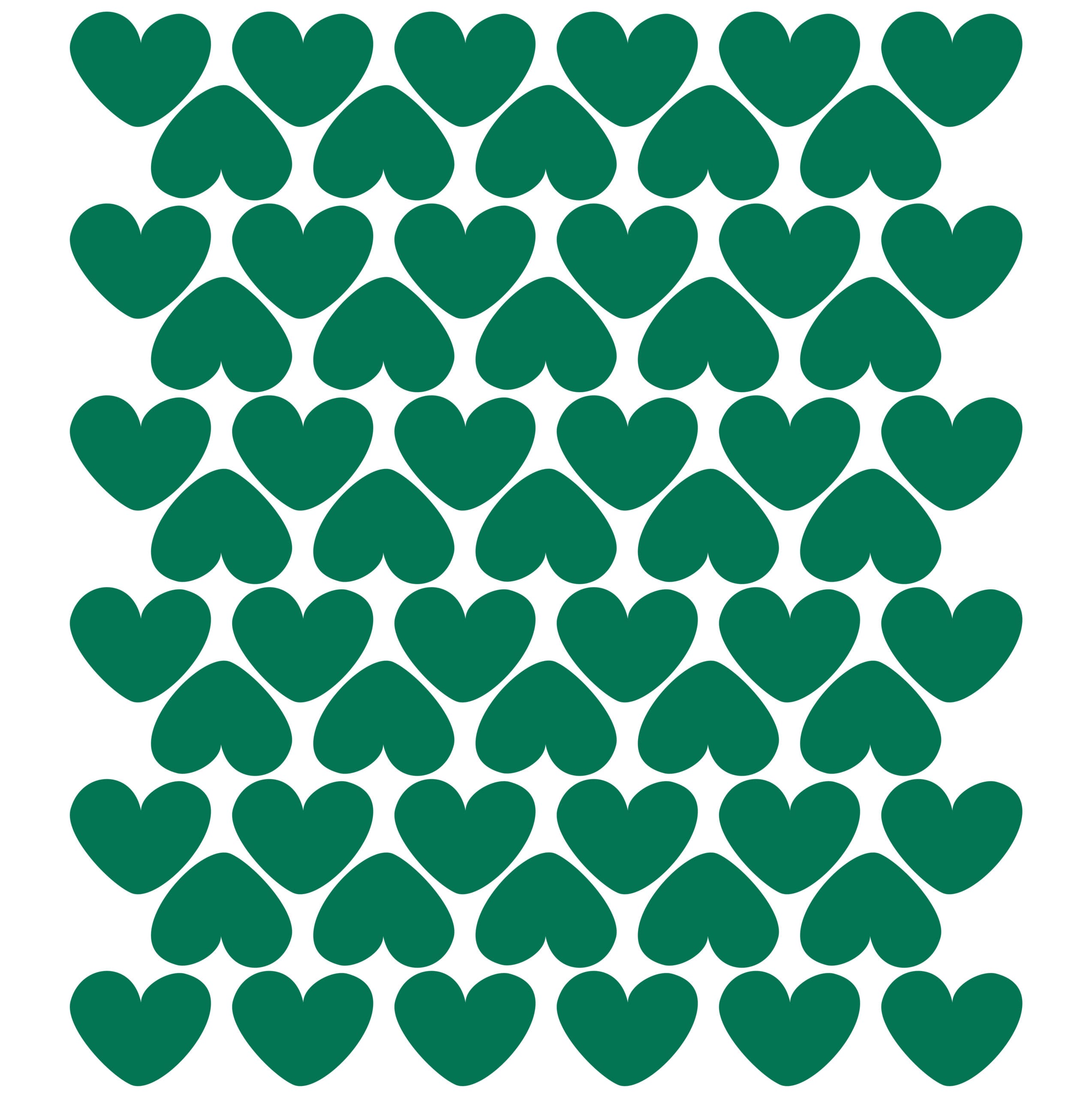 Adesivo de Parede Infantil Corações 50un 8x6,5cm